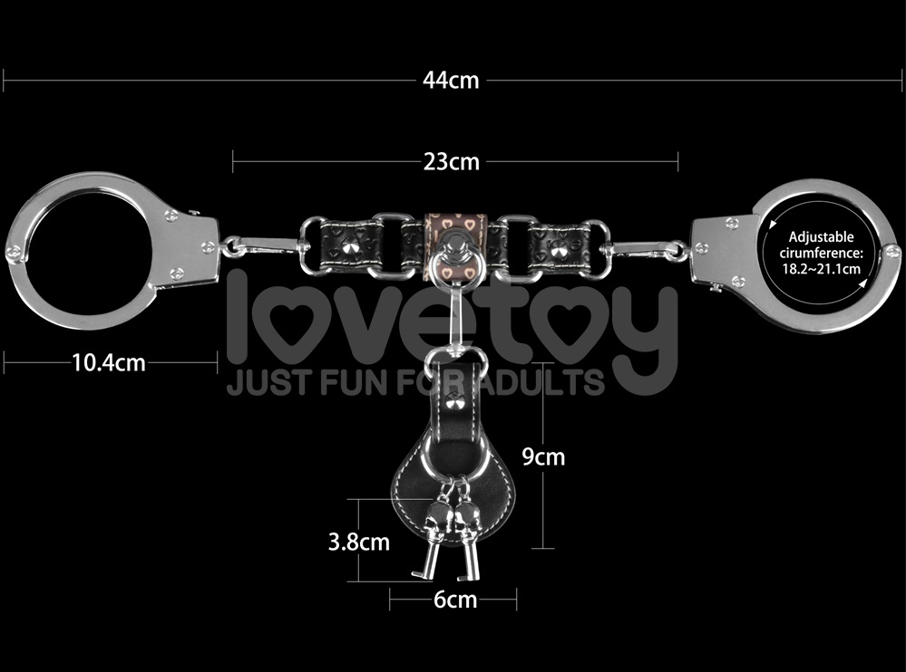 Lovetoy Rebellion Còng Tay Bạc BDSM Bền Bỉ