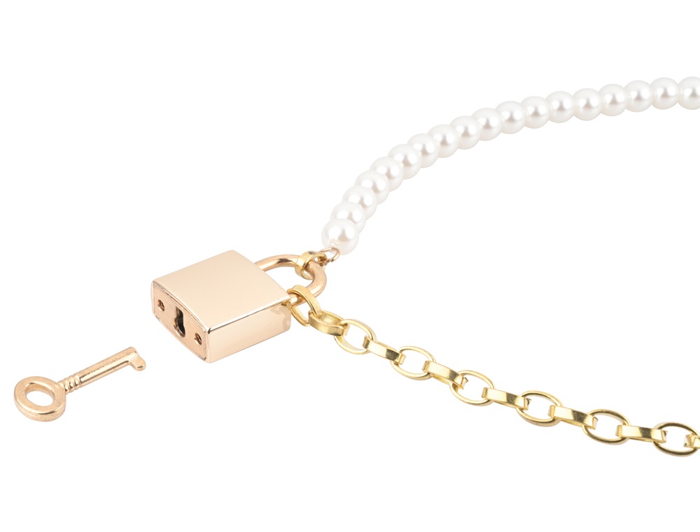 Pearl Collar Sex&amp;Mischief Trắng Vàng Nâng Cấp Nóng
