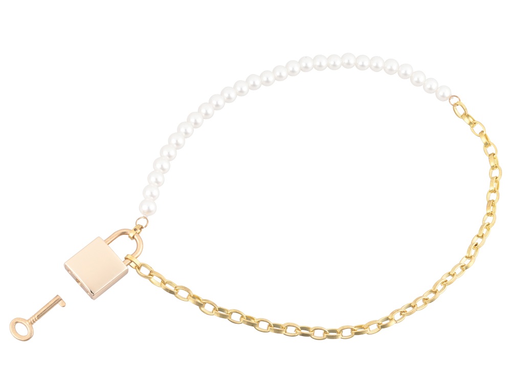 Pearl Collar Sex&amp;Mischief Trắng Vàng Nâng Cấp Nóng