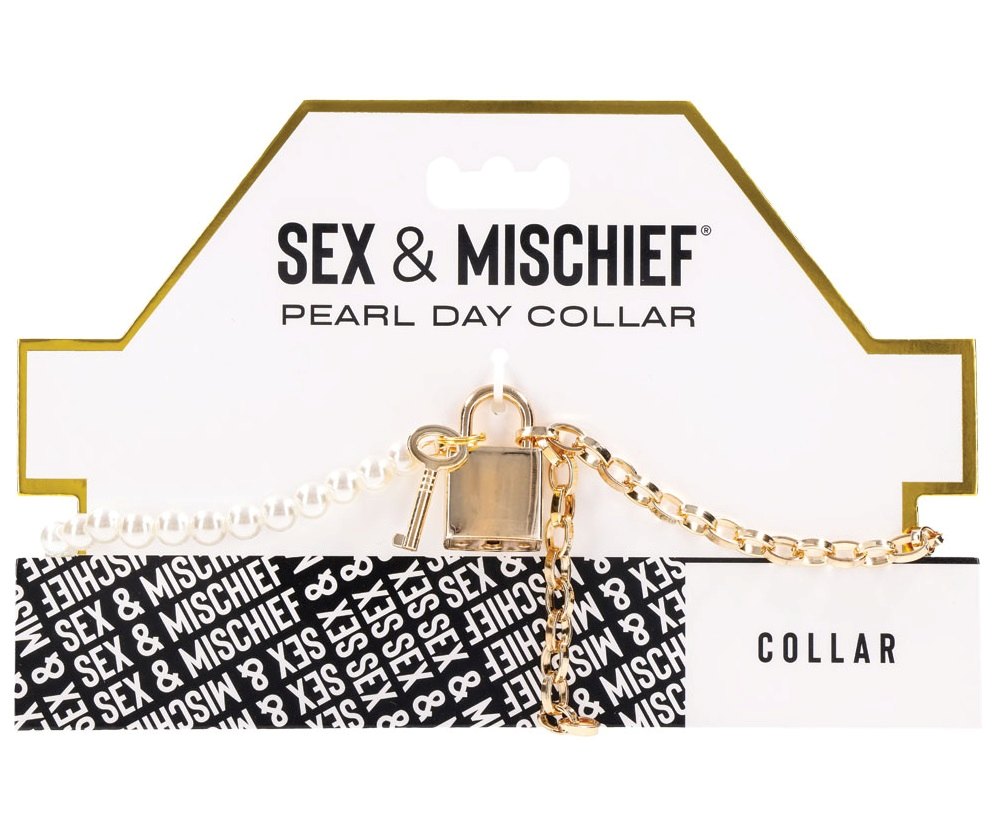 Pearl Collar Sex&amp;Mischief Trắng Vàng Nâng Cấp Nóng