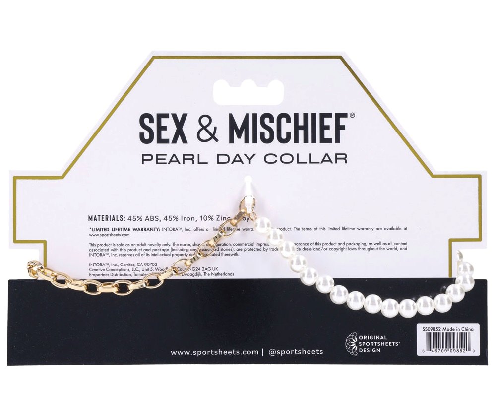 Pearl Collar Sex&amp;Mischief Trắng Vàng Nâng Cấp Nóng