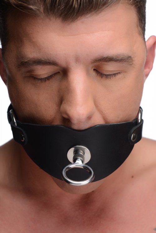 Strict Eyelet Ball Gag Đen 4.6cm BDSM Kích Thích Mạnh