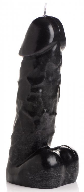 Master Series Passion Pecker Nến Dâm Đen 18.5cm