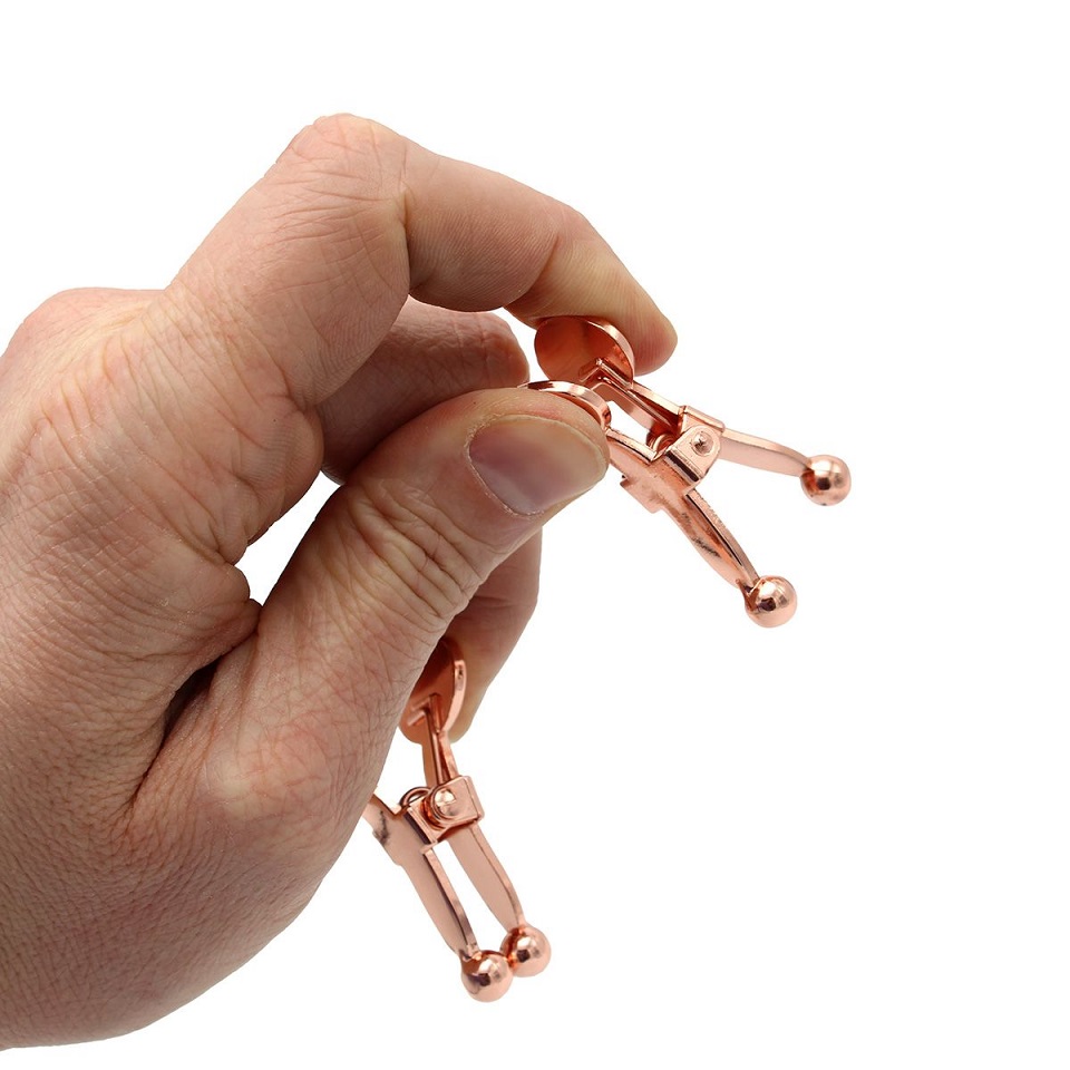 Kiotos Kẹp Núm Rose Gold Thép Không Gỉ Cảm Giác