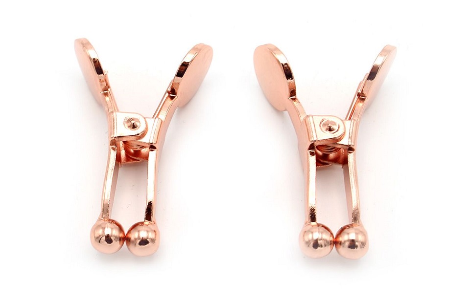 Kiotos Kẹp Núm Rose Gold Thép Không Gỉ Cảm Giác