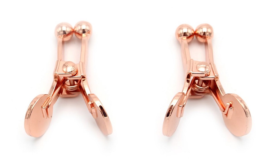 Kiotos Kẹp Núm Rose Gold Thép Không Gỉ Cảm Giác
