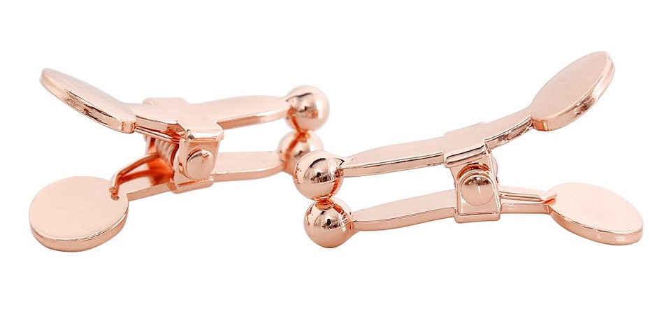 Kiotos Kẹp Núm Rose Gold Thép Không Gỉ Cảm Giác