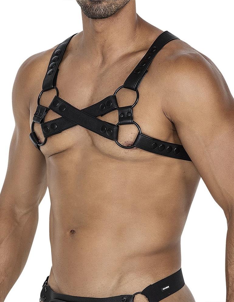 Cut4men dây ngực đen SM nô lệ quyến rũ gợi tình
