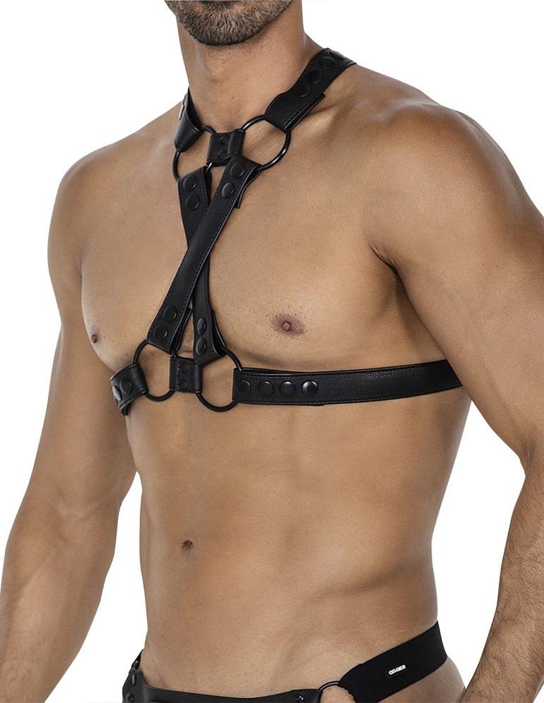 Cut4men dây ngực đen SM nô lệ quyến rũ gợi tình