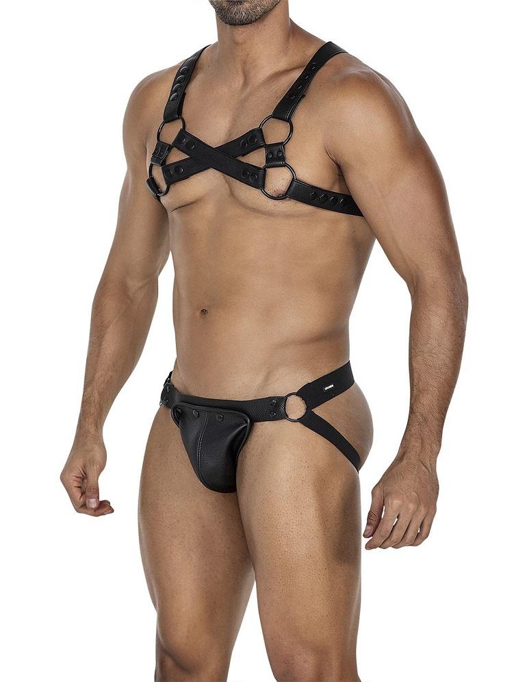 Cut4men dây ngực đen SM nô lệ quyến rũ gợi tình