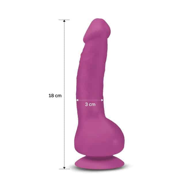 Gvibe Greal Mini Dildo Tím 18.5cm Rung Thực
