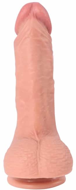 Dương Vật Giả 21.5cm Lớp Kép Mút Hút Siêu Thật Đỉnh Cao