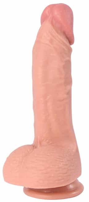 Dương Vật Giả 21.5cm Lớp Kép Mút Hút Siêu Thật Đỉnh Cao