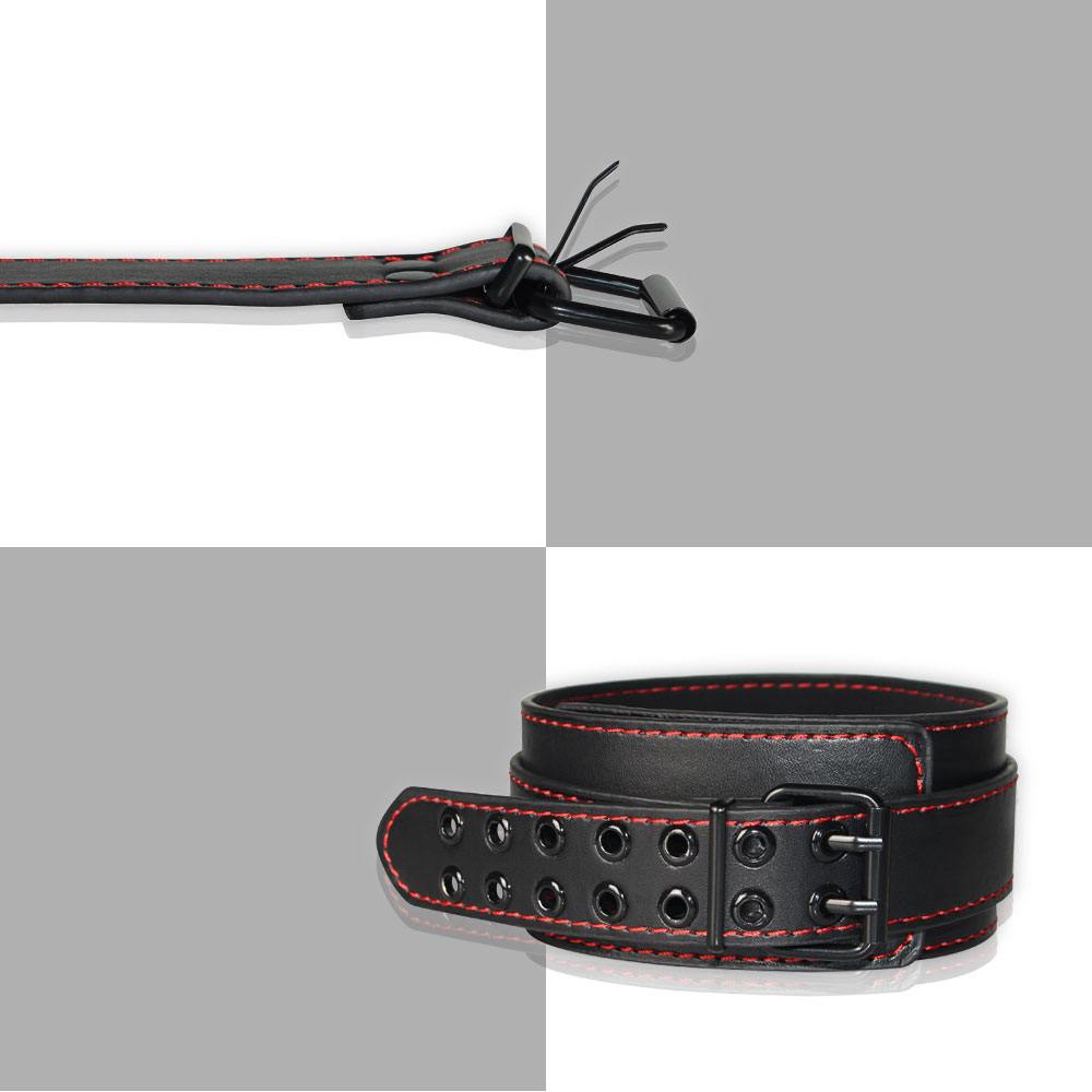 Vòng Cổ Nô Lệ Lovetoy Đen Leash Quyến Rũ