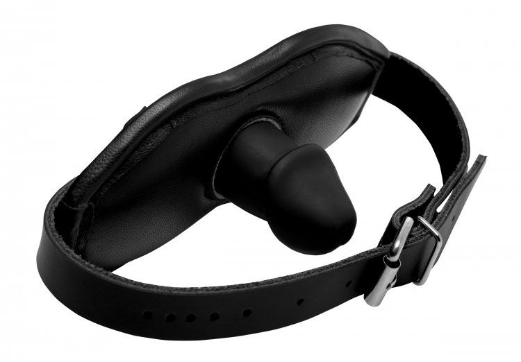 Strict Hidden Dildo Mask Black Silicone BDSM Fetish Discreet Thrill 