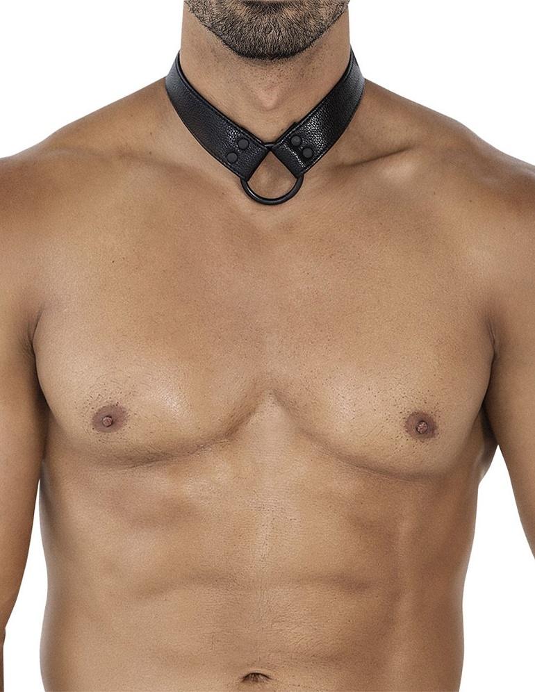 Cut4men Harness Collar Cock Ring Đen Đẳng Cấp Nam Giới