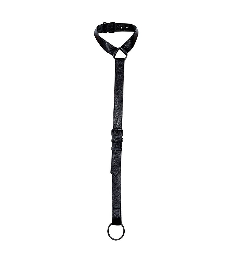 Cut4men Harness Collar Cock Ring Đen Đẳng Cấp Nam Giới