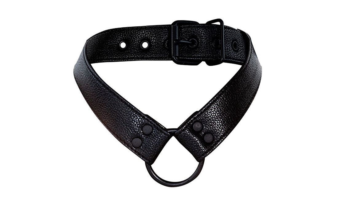 Cut4men Harness Collar Cock Ring Đen Đẳng Cấp Nam Giới