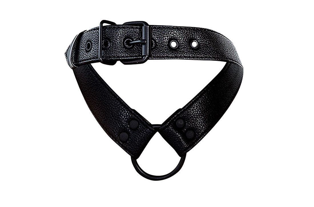 Cut4men Harness Collar Cock Ring Đen Đẳng Cấp Nam Giới