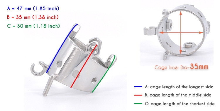 FAAK Khóa Trinh Tiết 4 Ốc 4.5cm Thép Bền Chắc