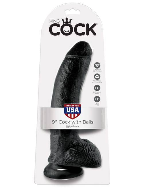 PipeDream King Cock Dildo Đen Khổng Lồ 24.8cm