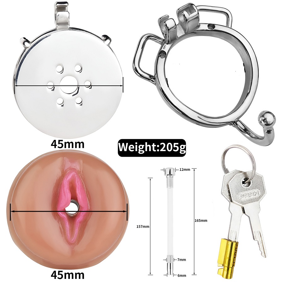 FAAK Chastity Arc Bạc Kín Siêu Thực Tế
