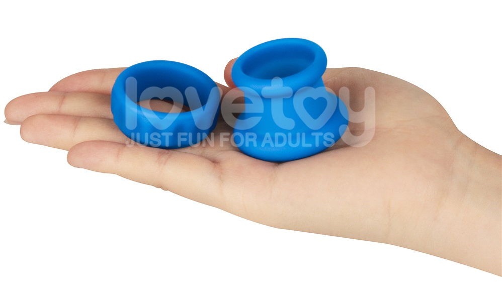Lovetoy Pinnacle Pro Vòng Kẹp Đôi Xanh Siêu Chặt