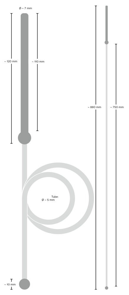 Penis Plug Ống Tiết 8.7cm Mở Rộng Kích Thích Đỉnh Cao
