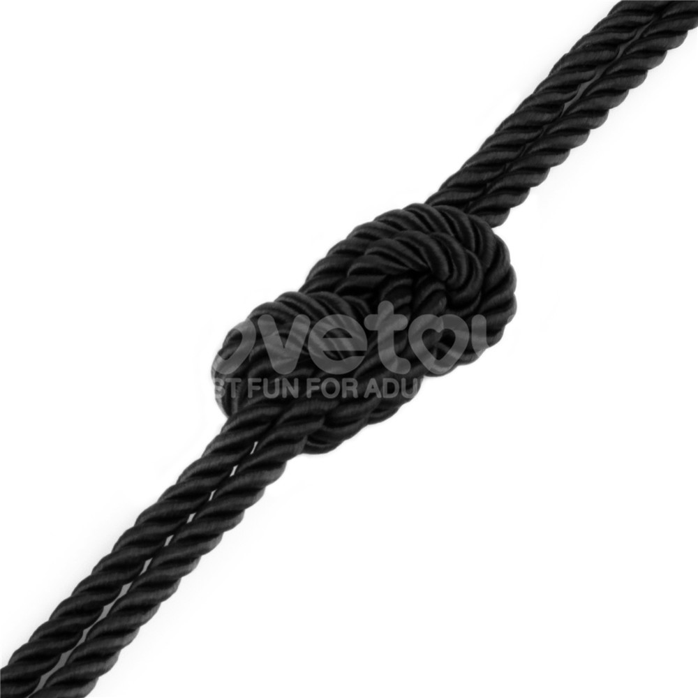 Lovetoy Dây Trói Lụa Đen 10m BDSM Mịn Màng