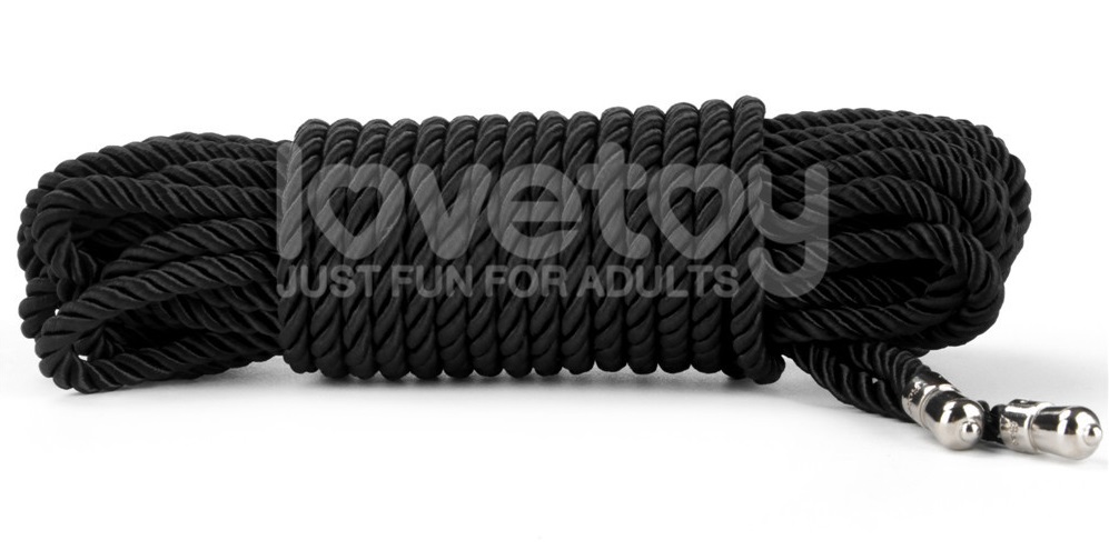 Lovetoy Dây Trói Lụa Đen 10m BDSM Mịn Quyến Rũ Khó Quên