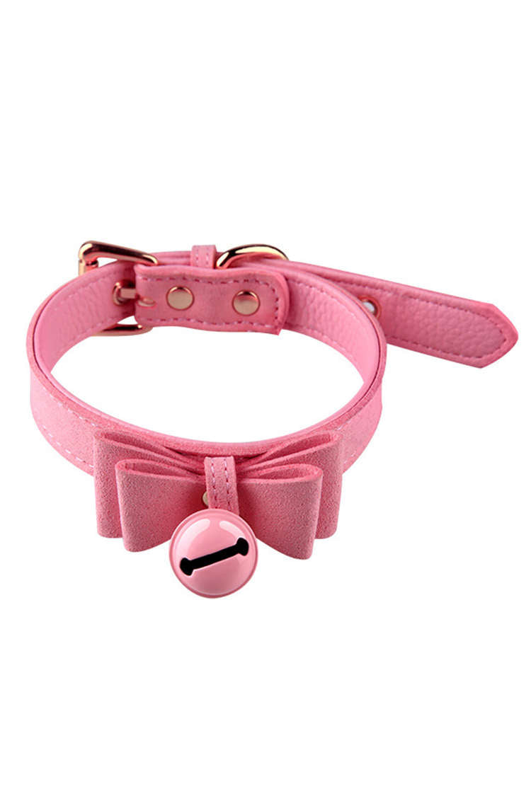 Vòng Cổ BDSM Hồng Nơ Chuông, Mê Hoặc Jingle Bell