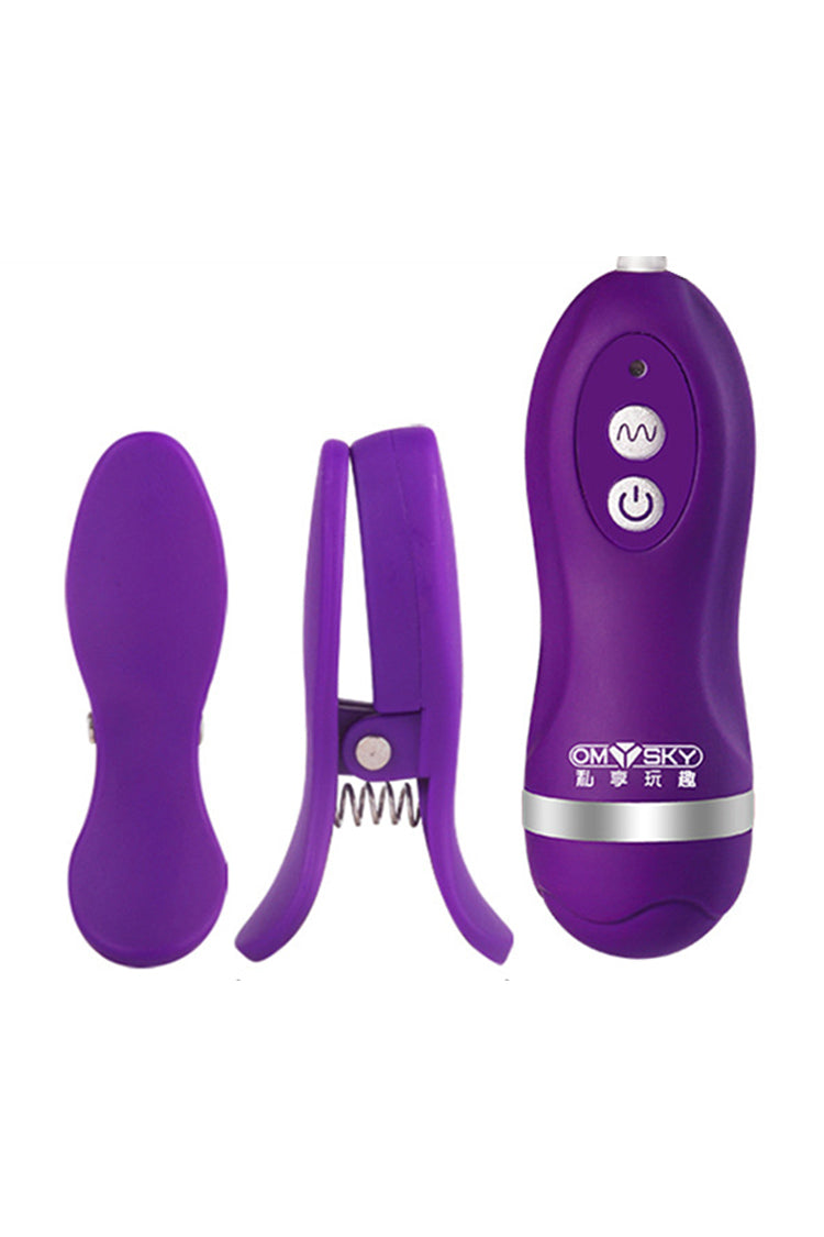 Wired Nipple Clamps Kẹp Rung Điều Chỉnh Mạnh Vui Đỉnh
