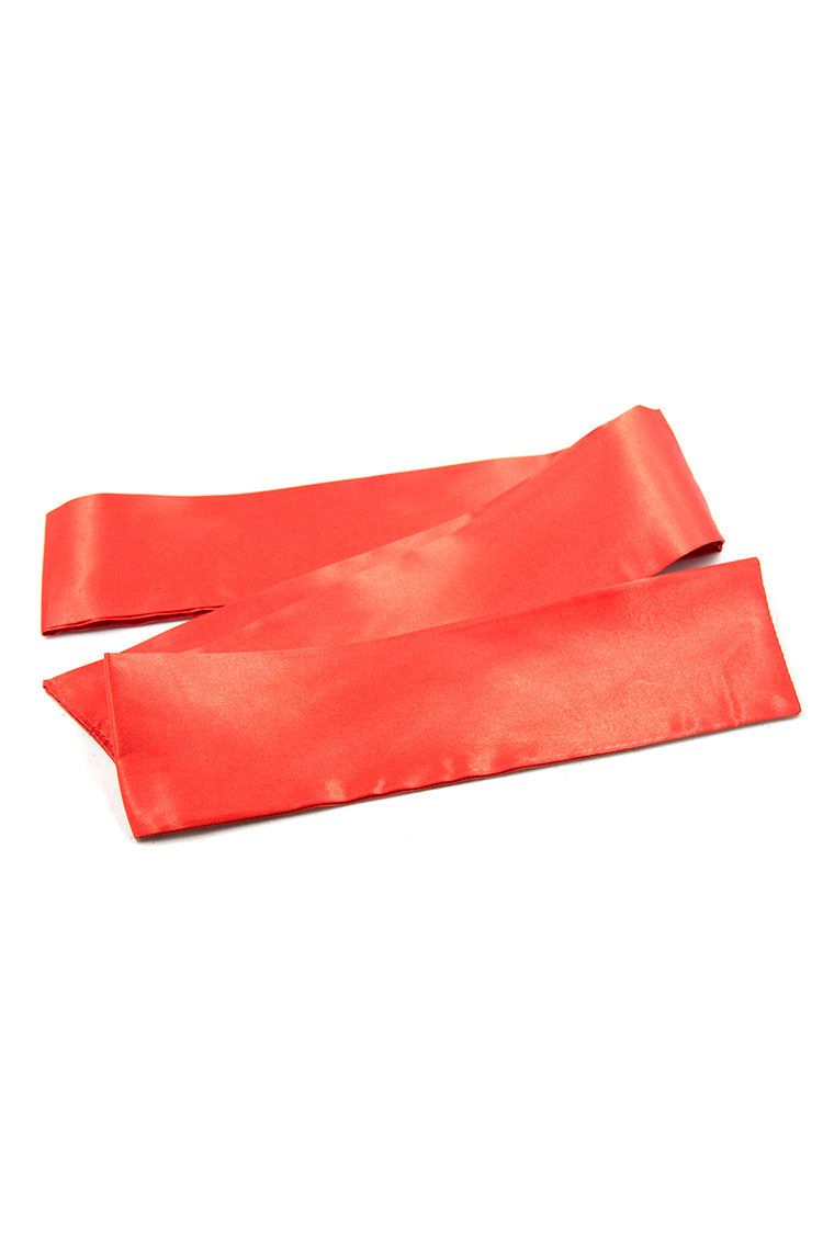 Satin Blindfold Mặt Nạ Lụa Đen Đỏ Che Mắt Siêu Gợi Cảm