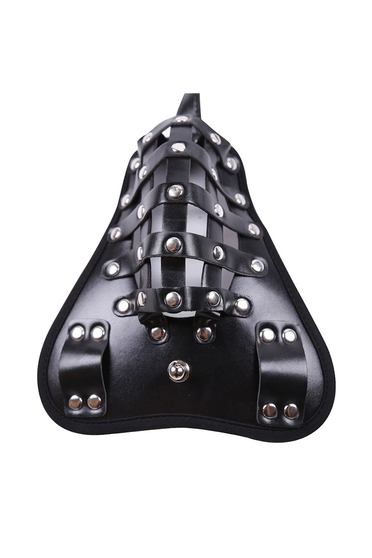 Thong Pouch Buckle Lock Cage Da PU Đàn Ông Sexy