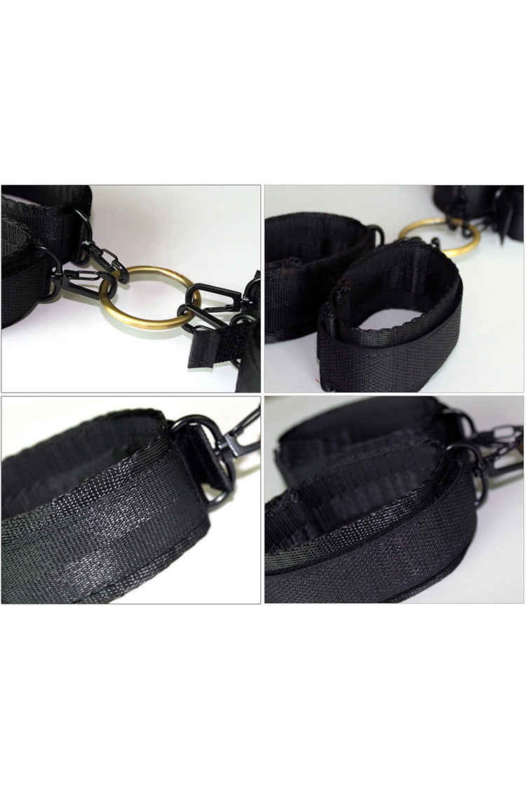 Dây Hogtie Nylon 4 Còng BDSM Trói Chặt Giới Hạn Bùng Nổ