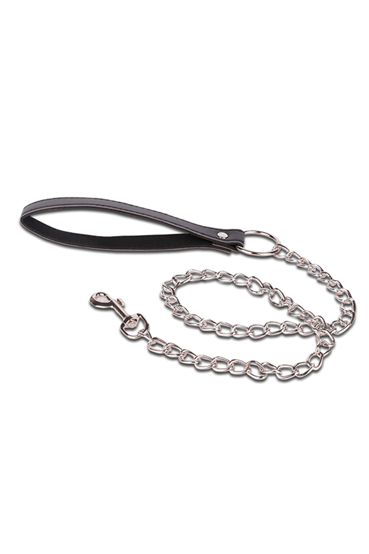 BDSM Leather Vòng Cổ Kẹp Vú Xích Chủ Nô Mê Hoặc