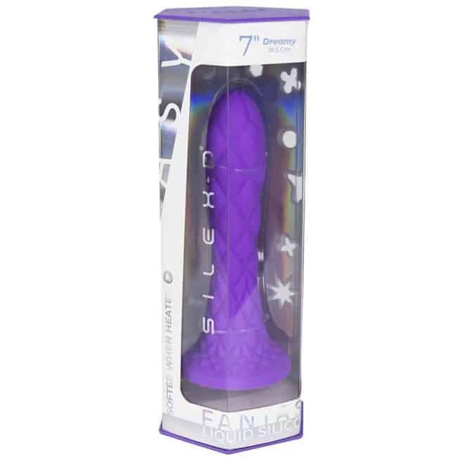 SilexD Dreamy Dildo 18.5cm Tím - Fantasy Mềm Uốn Thực