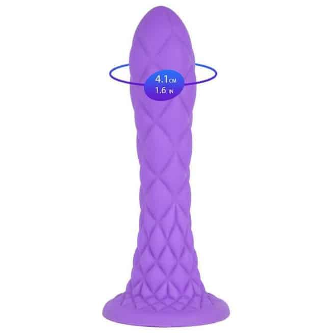 SilexD Dreamy Dildo 18.5cm Tím - Fantasy Mềm Uốn Thực
