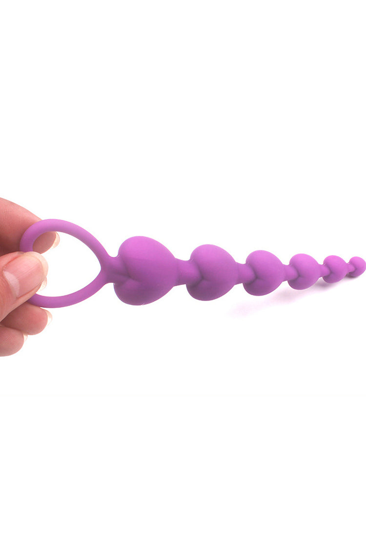 Heart Plug Silicone Chuỗi Tròn Beginner Êm Ái Mềm Mại