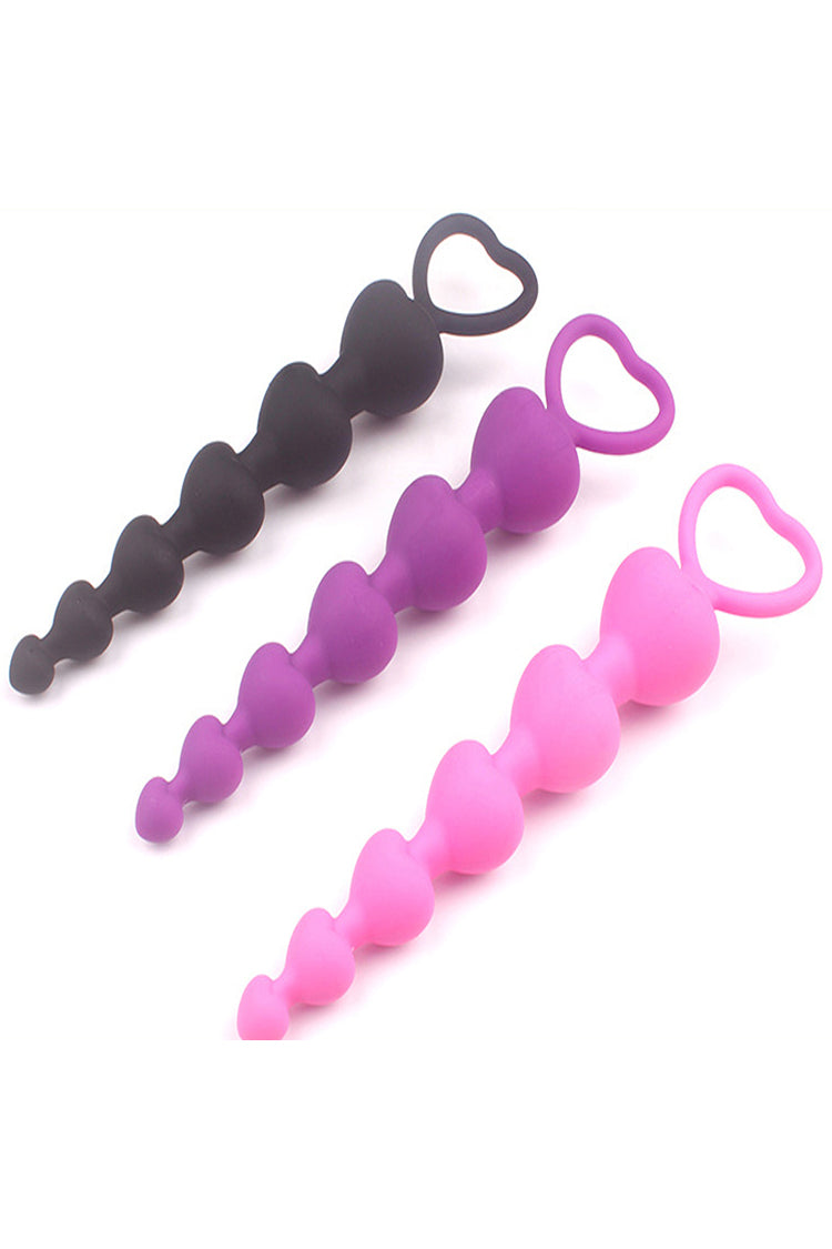 Heart Plug Silicone Chuỗi Tròn Beginner Êm Ái Mềm Mại