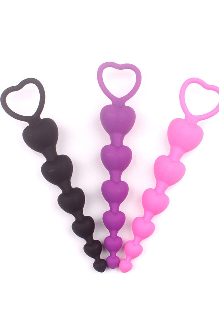 Heart Plug Silicone Chuỗi Tròn Beginner Êm Ái Mềm Mại