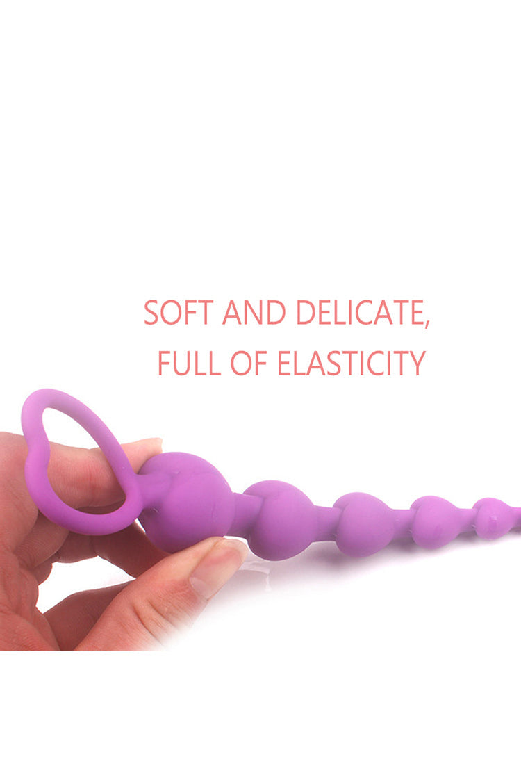 Heart Plug Silicone Chuỗi Tròn Beginner Êm Ái Mềm Mại
