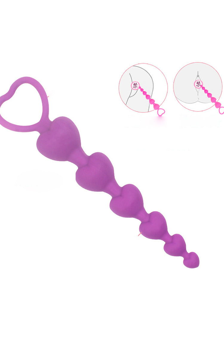 Heart Plug Silicone Chuỗi Tròn Beginner Êm Ái Mềm Mại