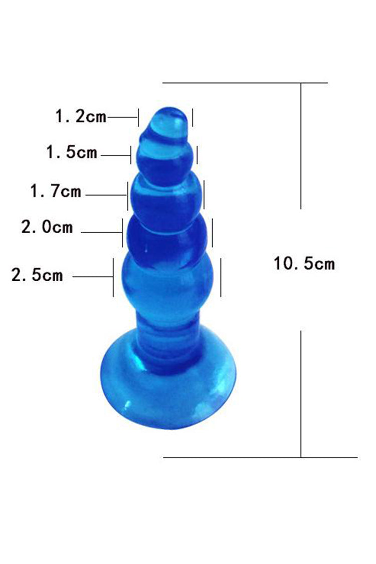 Butt Plug 4 Chuỗi Tím Xanh Đen Mở Rộng An Toàn Beginner
