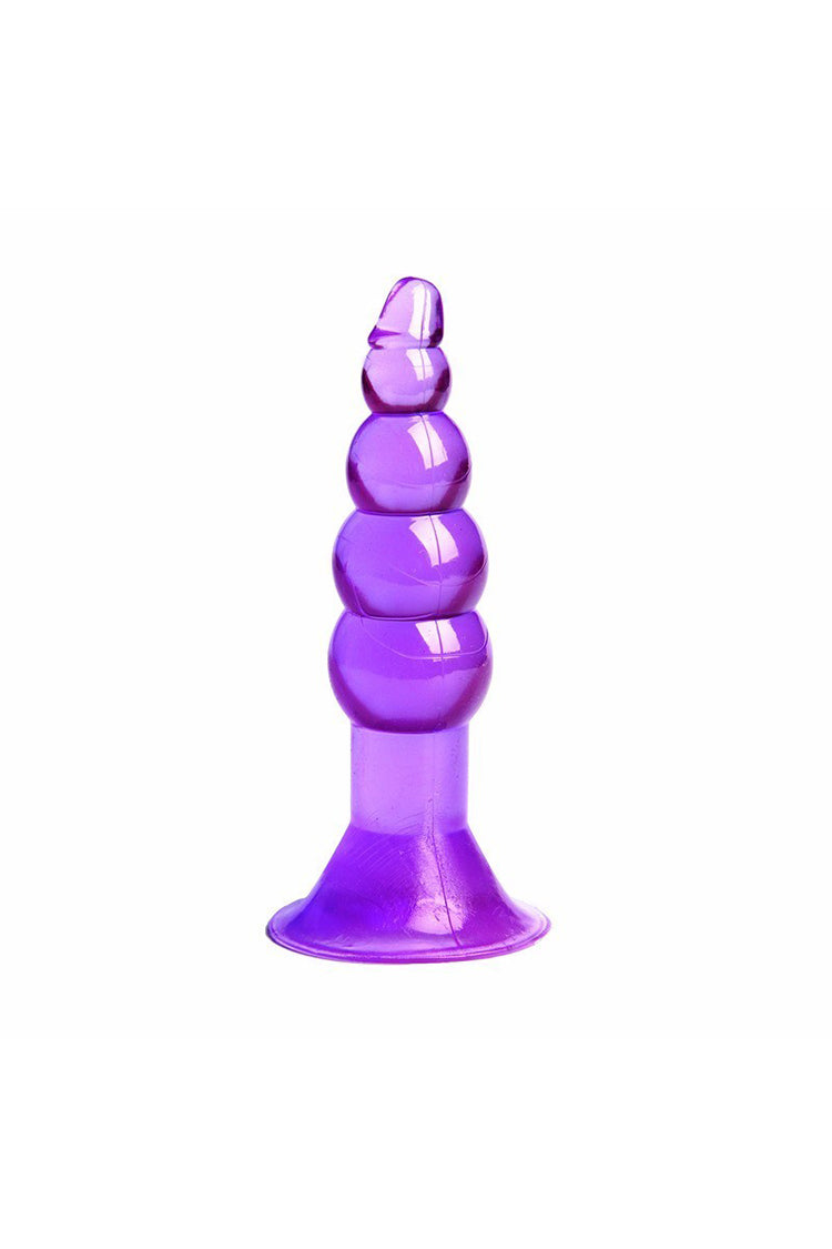 Butt Plug 4 Chuỗi Tím Xanh Đen Mở Rộng An Toàn Beginner