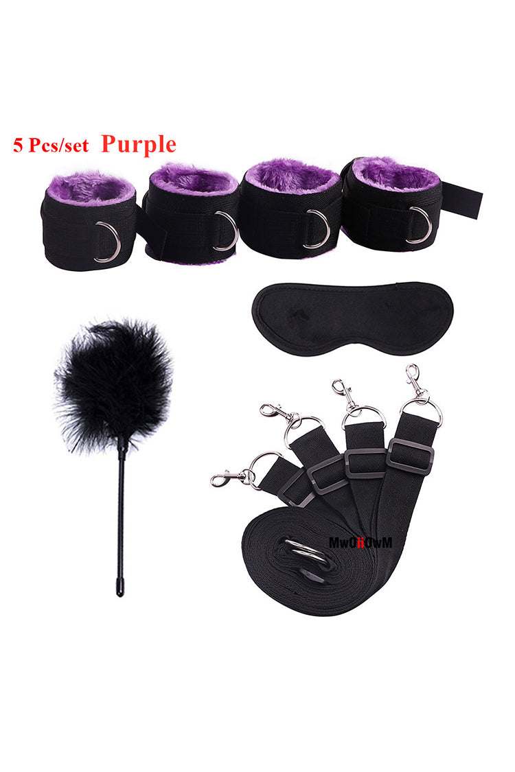 Kit BDSM Black còng mắt nạ bondage tình nhân nồng cháy