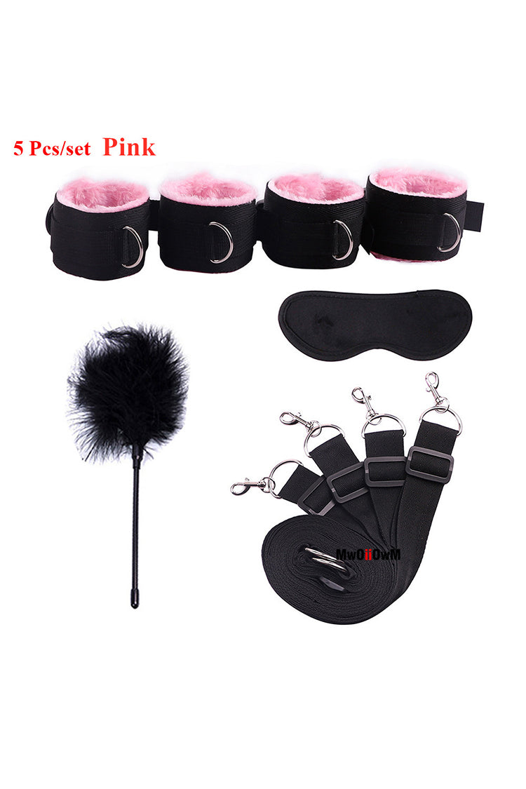 Kit BDSM Black còng mắt nạ bondage tình nhân nồng cháy