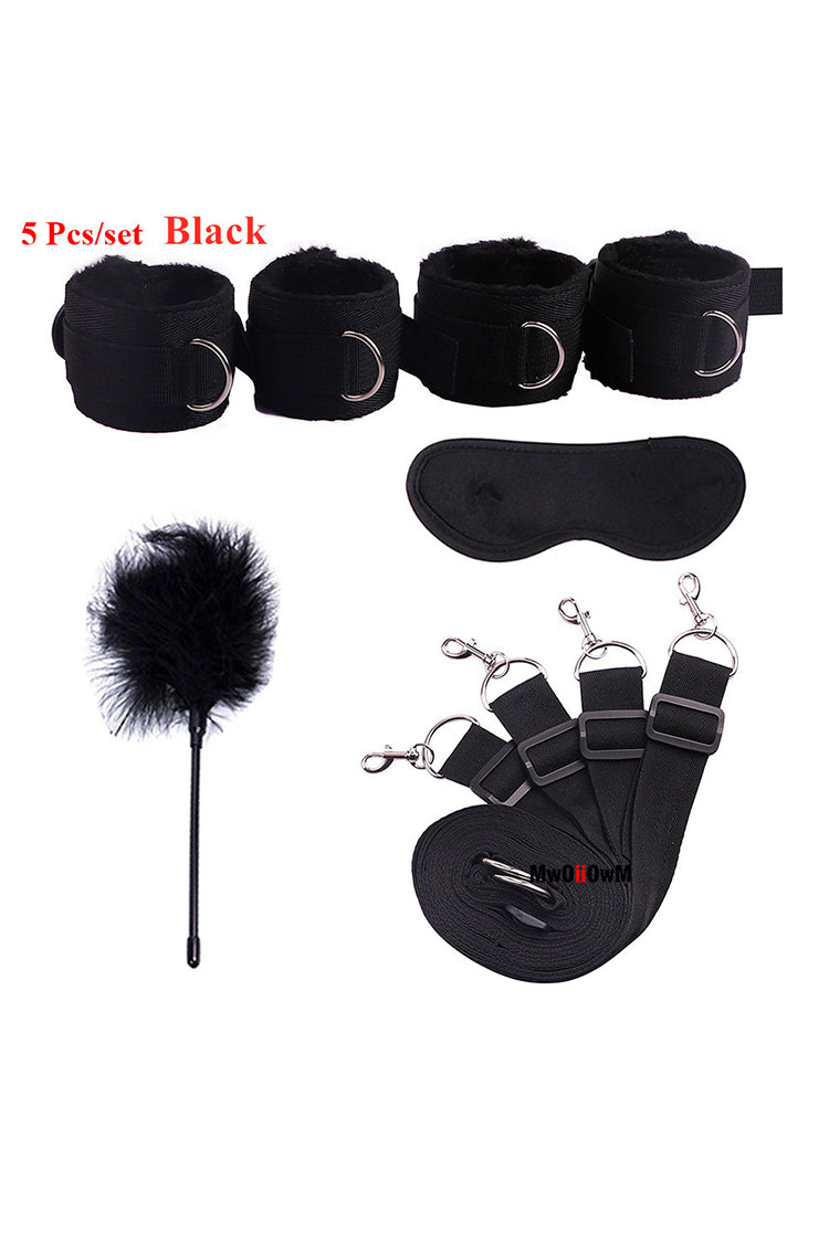 Kit BDSM Black còng mắt nạ bondage tình nhân nồng cháy