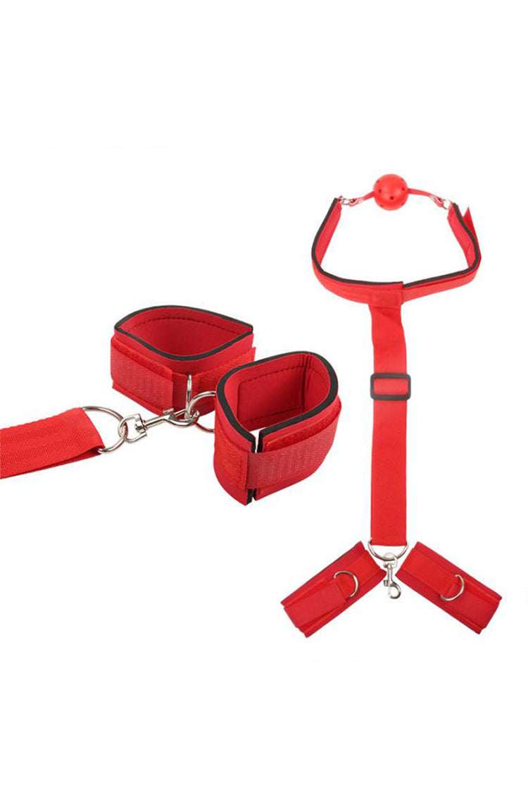 Kit BDSM Handcuff Slave Ball Khóa Cổ Tay Mắt Mạnh Mẽ