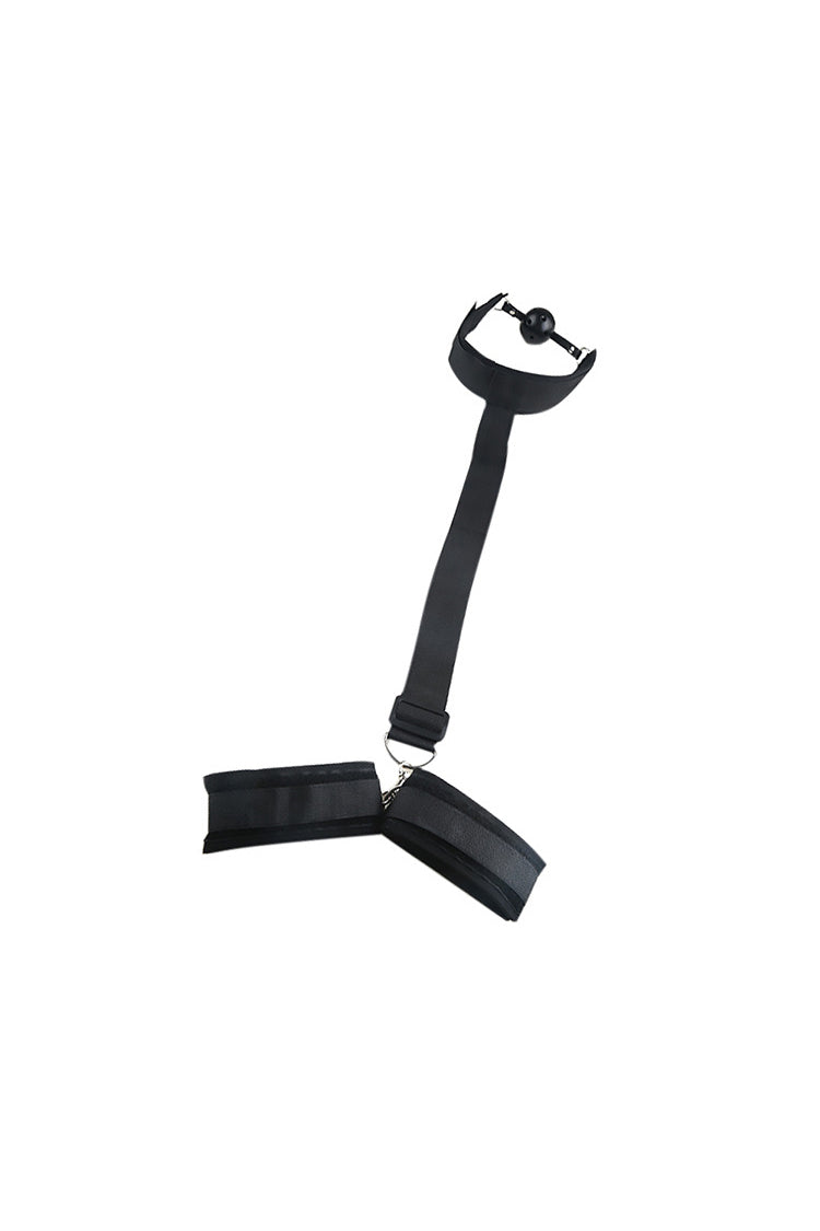 Kit BDSM Handcuff Slave Ball Khóa Cổ Tay Mắt Mạnh Mẽ